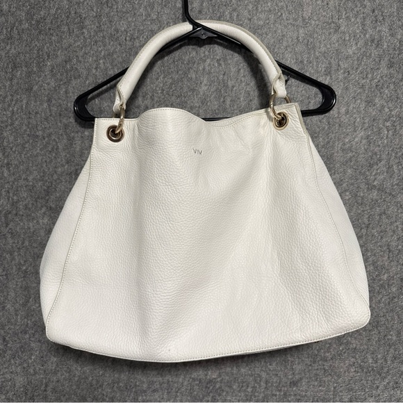 Mark and Graham Build a Bag WhiteLeather Tote Bag NWT
